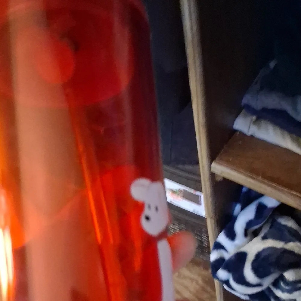 Starbucks Orange Travel Tumbler with White Dog Graphic